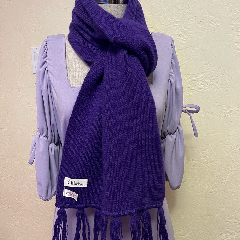 CHLOE beautiful scarf in purple